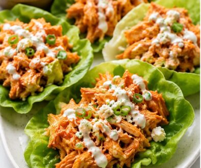 Keto Buffalo Chicken Lettuce Wraps