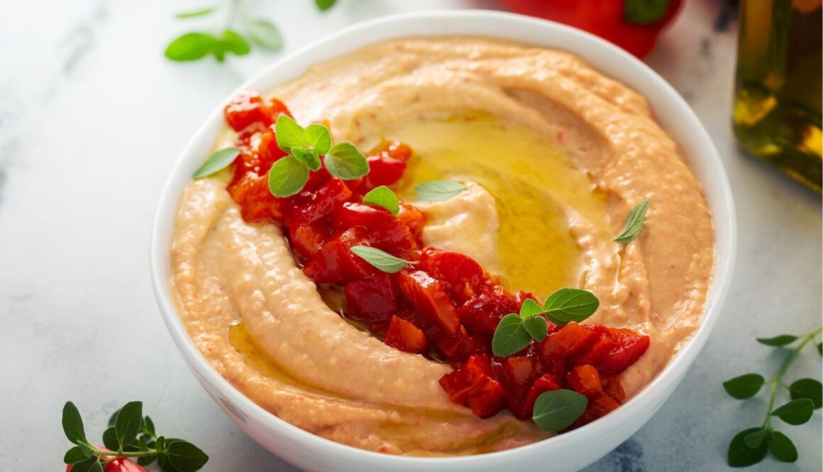 Whipped Feta & Roasted Red Pepper Dip
