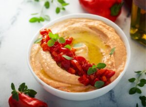 Whipped Feta & Roasted Red Pepper Dip