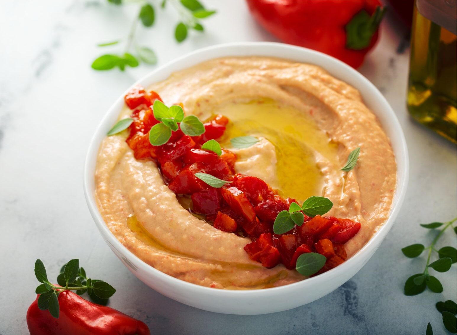 Whipped Feta & Roasted Red Pepper Dip
