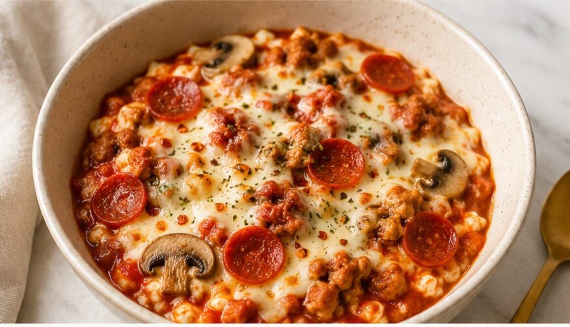 Cottage Cheese Pizza Bowl