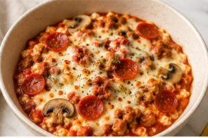 Cottage Cheese Pizza Bowl
