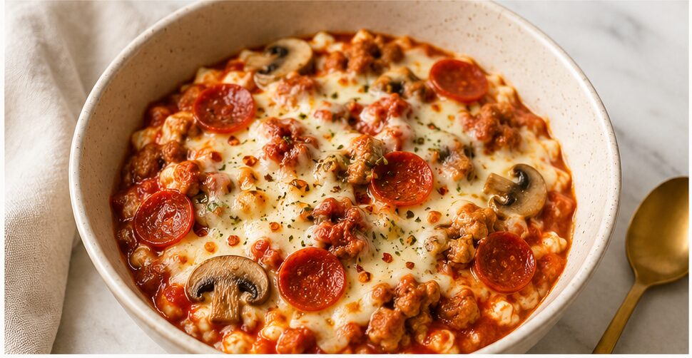 Cottage Cheese Pizza Bowl