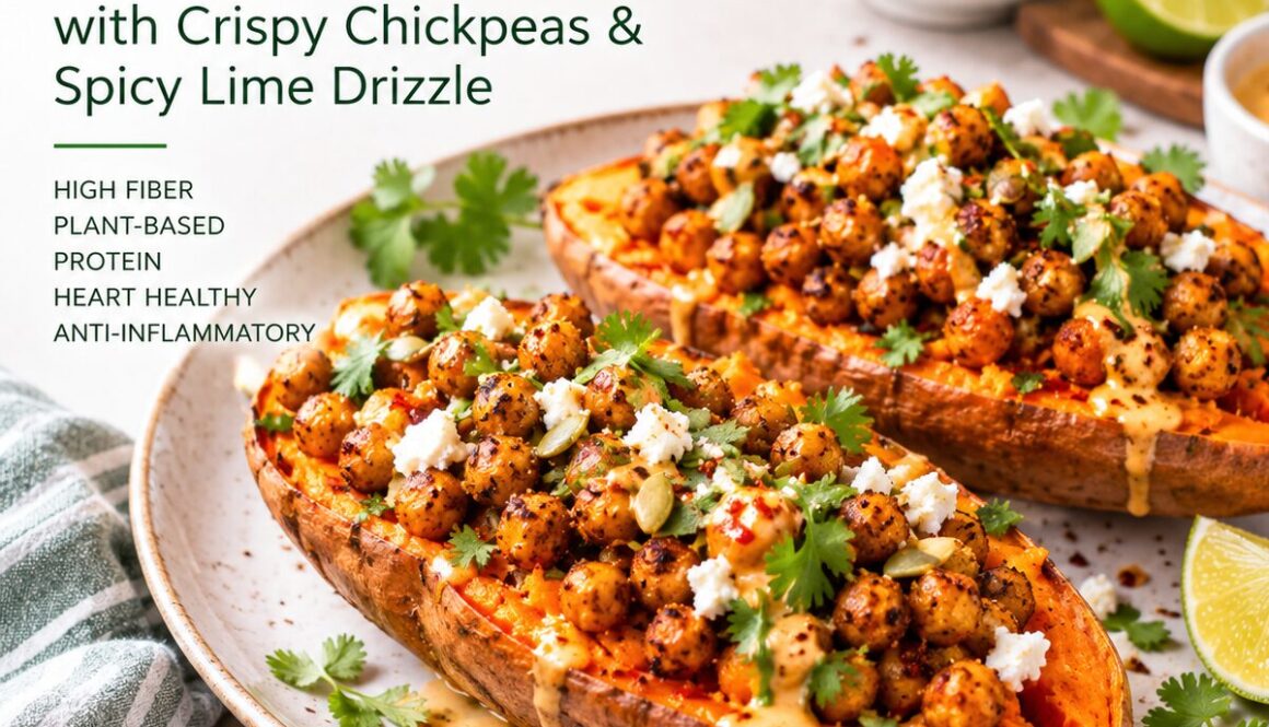 Healthy sweet potato boats