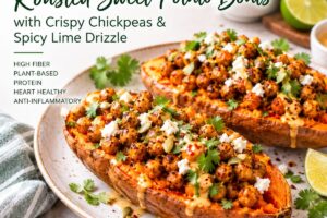 Healthy sweet potato boats